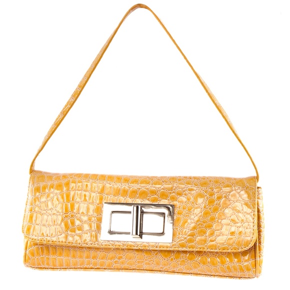 The Limited Handbags - The Limited Faux Alligator Patent Handbag/Clutch